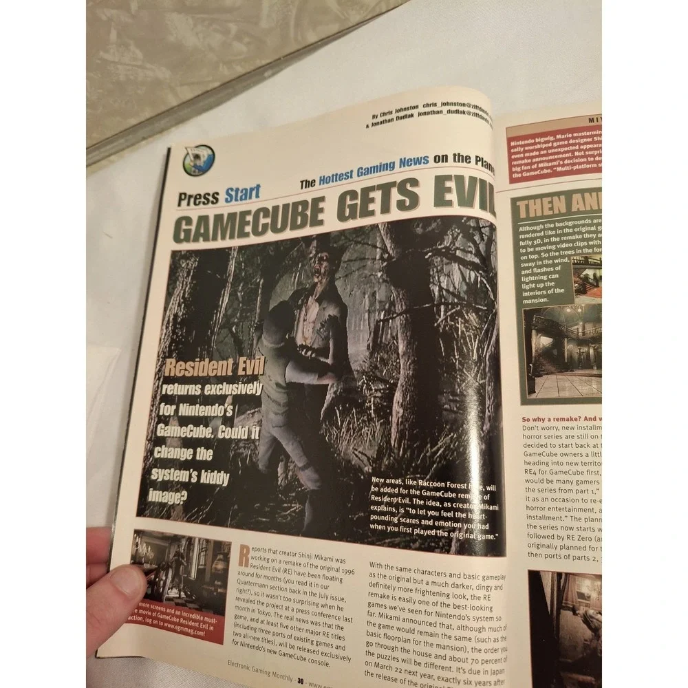 Electronic Gaming Monthly 149 2001 Xbox Vs Gamecube Resident Evil Silent Hill Ad